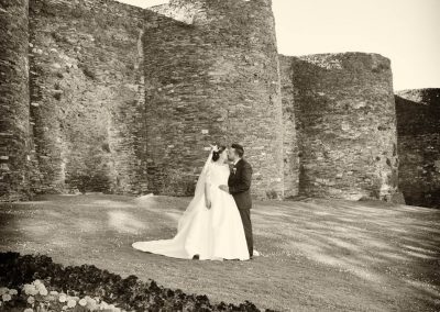 Novios en muralla de Lugo