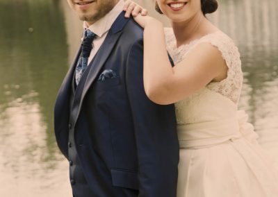 Novios en Estanque