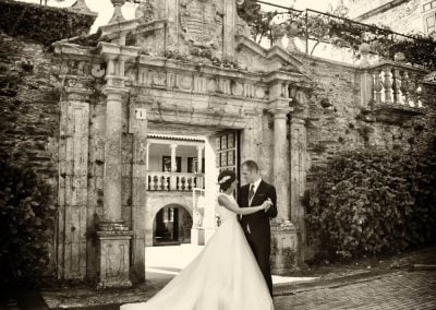 Novios en Pazo de Galicia