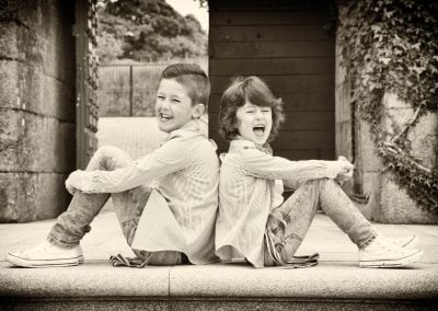 Niños riendo