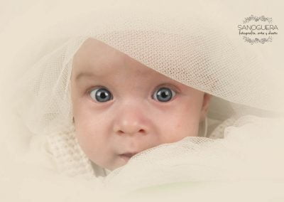 Retrato bebe bautizo