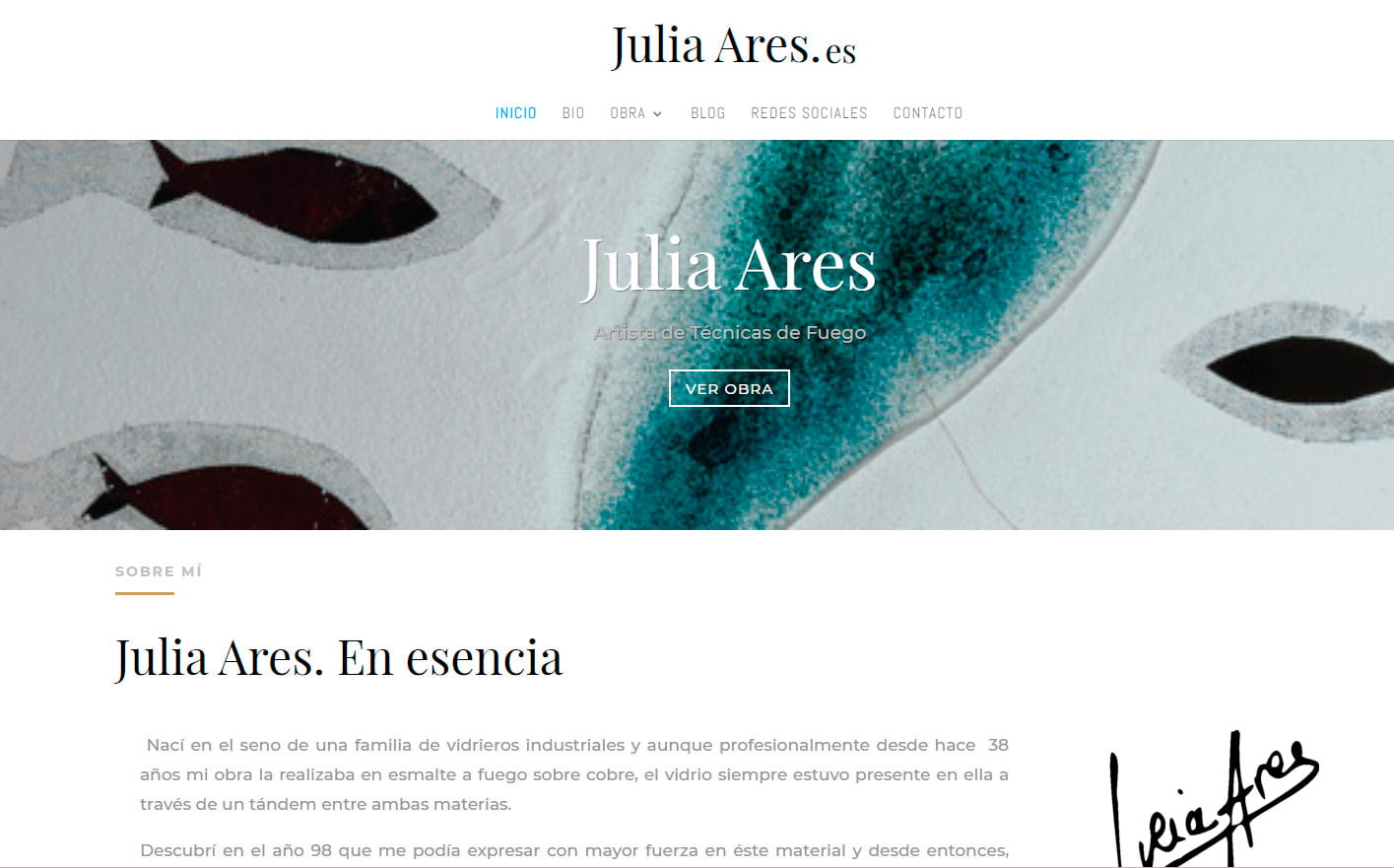 Web Julia Ares