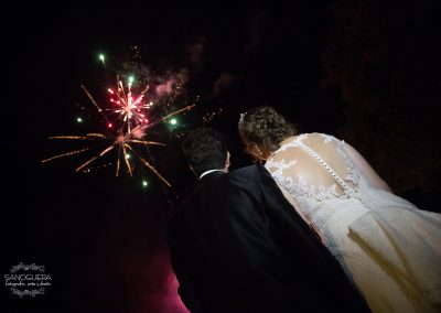Fuegos Artificiales en una Boda