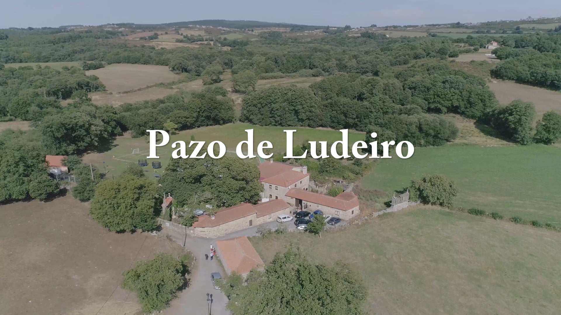 Pazo de Ludeiro vista desde Dron