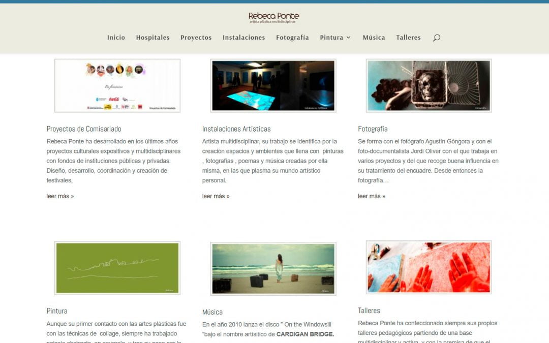 Rebeca Ponte, nueva web