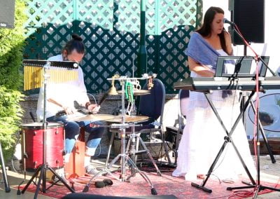 Rebeca Ponte, percusionista Carlos Barral