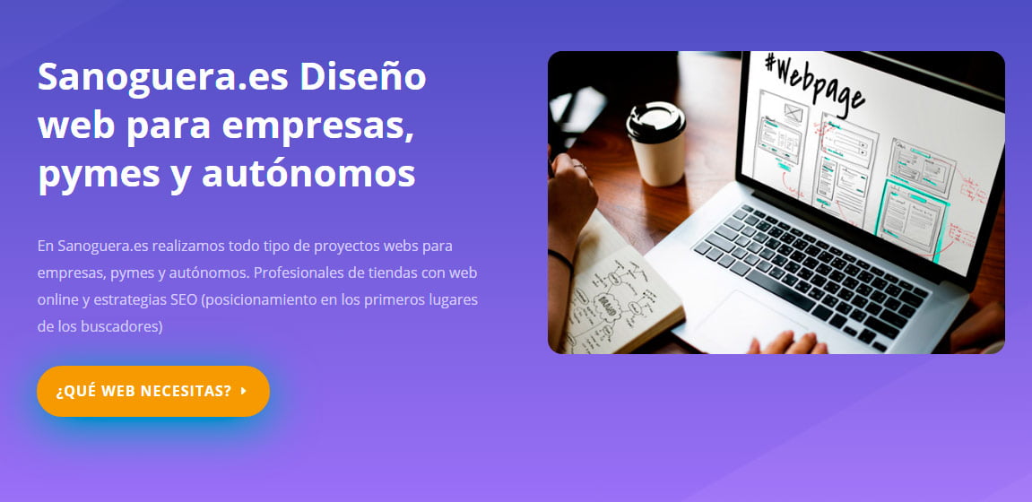 Páginas web Sanoguera Páginas web Sanoguera